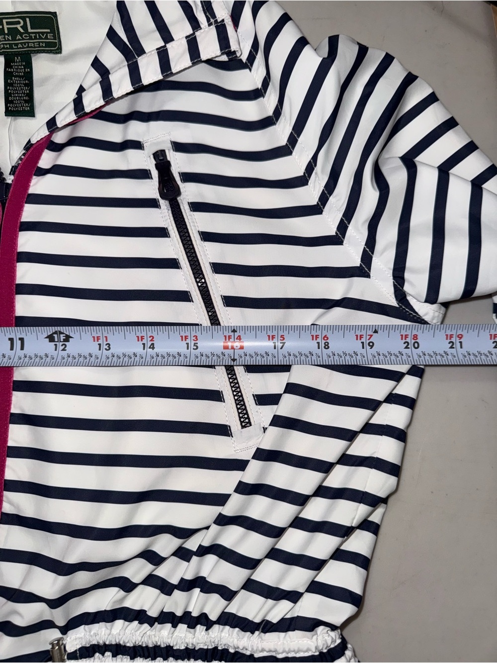 Ralph Lauren Striped Utility Jacket with Pink Trim - Picture 5 of 7
